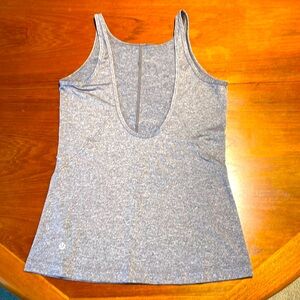 Lululemon gray low back tank top